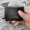 Porte cartes homme en cuir