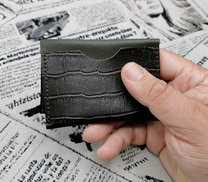 Porte cartes homme en cuir