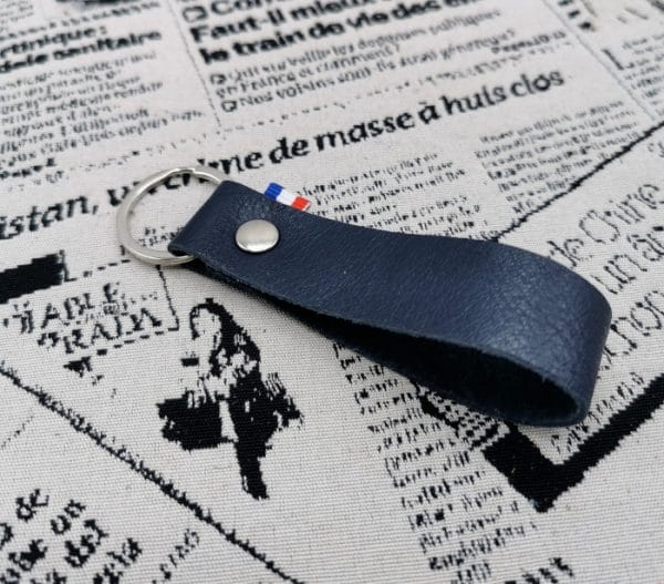 Porte clef homme en cuir fabrication française