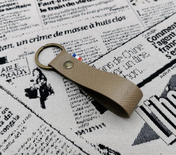 Porte clef homme en cuir fabrication française