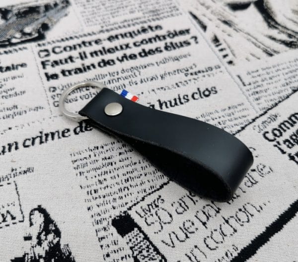Porte clef homme en cuir fabrication française