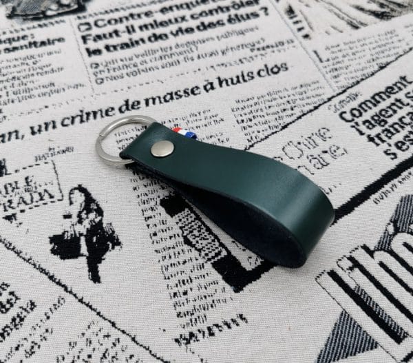Porte clef homme en cuir fabrication française
