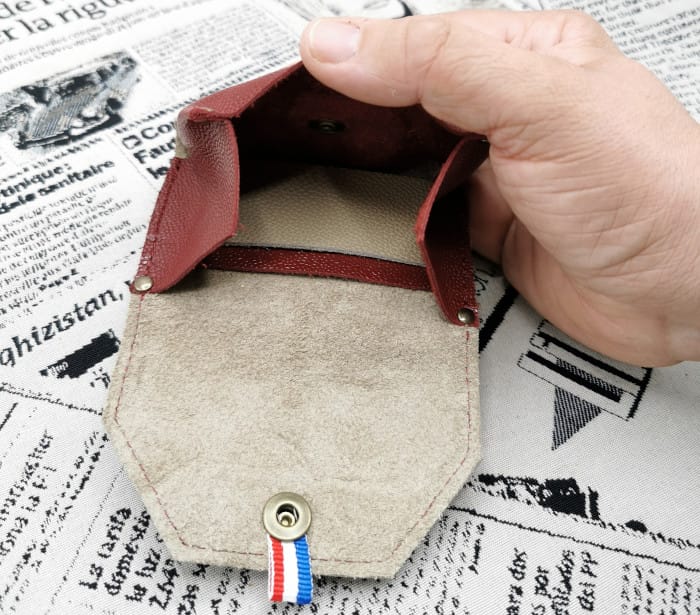 porte monnaie homme en cuir Basile