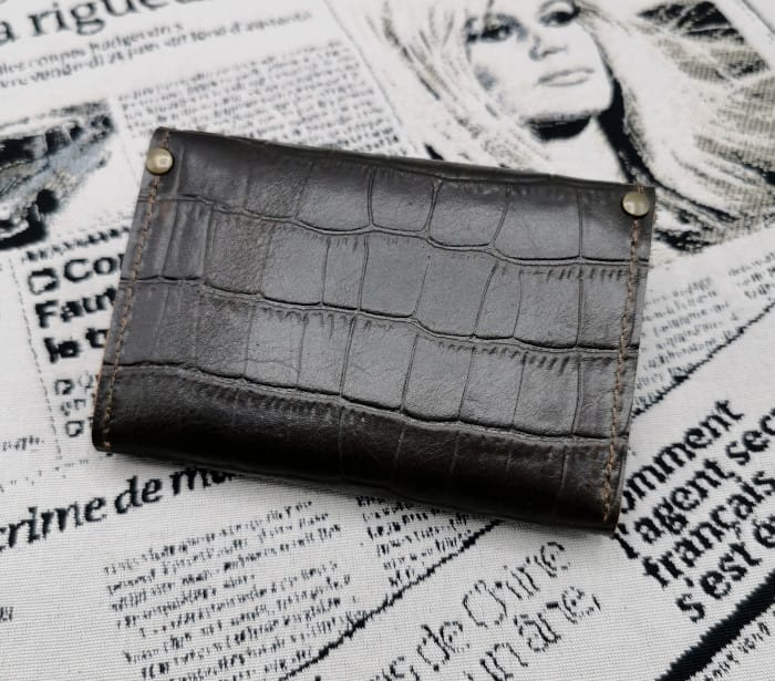 porte monnaie homme en cuir Basile