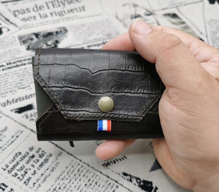 porte monnaie cuir homme Basile