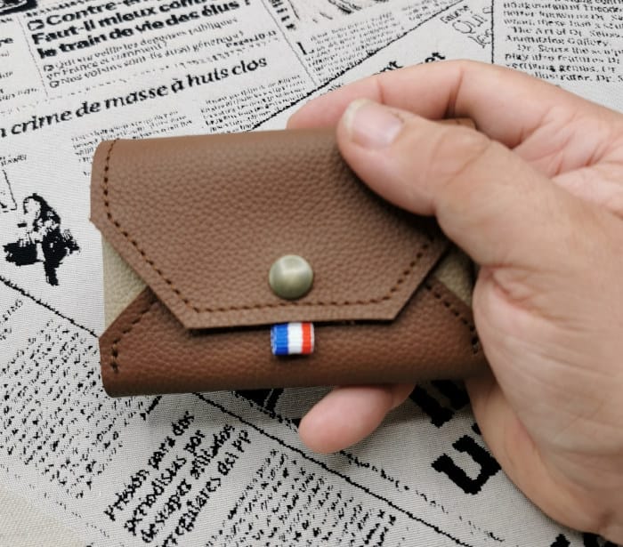 porte monnaie homme en cuir Basile