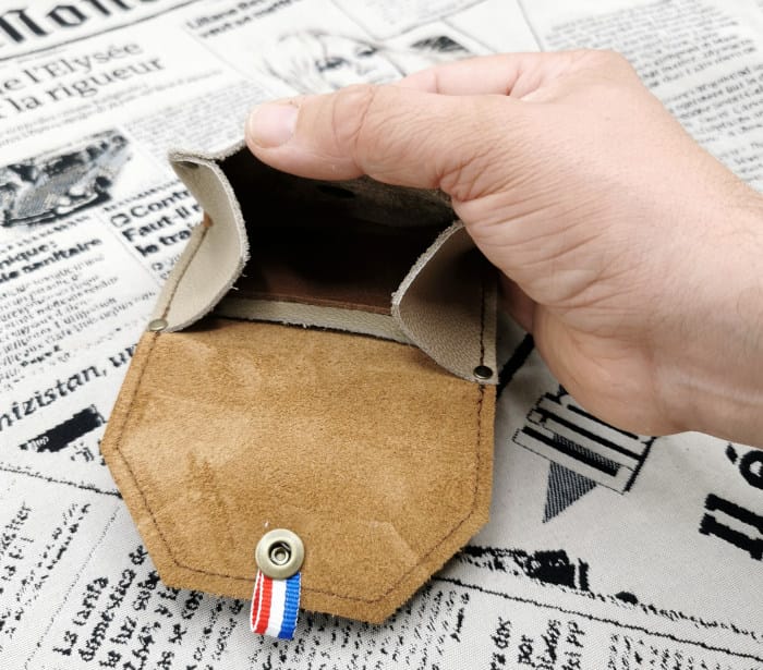 porte monnaie homme en cuir Basile