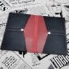 Portefeuille Virginia Boredeaux-noir grainé 2 portefeuille homme en cuir made in France