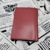 Portefeuille Virginia Boredeaux-noir grainé 3 portefeuille homme en cuir made in France