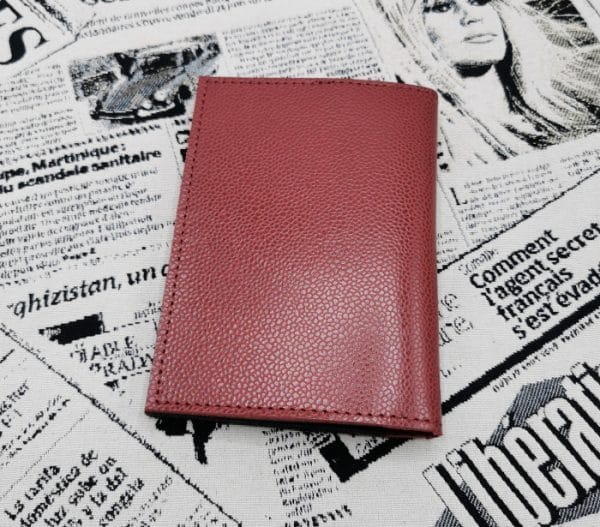 Portefeuille Virginia Boredeaux-noir grainé 3 portefeuille homme en cuir made in France