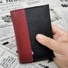 Portefeuille Virginia Boredeaux-noir grainé 4 portefeuille homme en cuir made in France