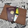 Portefeuille Virginia croco chocolat-marron tabac 1 portefeuille homme en cuir made in France