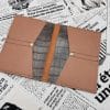Portefeuille Virginia croco chocolat-marron tabac 5 portefeuille homme en cuir made in France