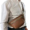 sac banane en cuir homme