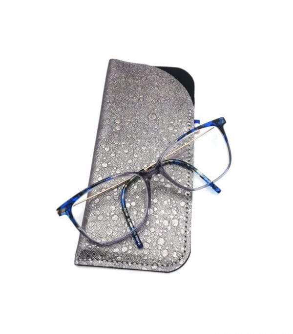 etui à lunettes Esther femme mauve metal etui lunettes cuir femme les petits noeuds de Lucie