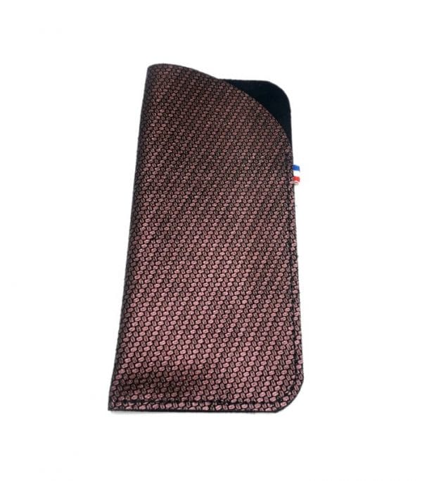 etui à lunettes Esther femme violet etui lunettes cuir femme les petits noeuds de Lucie