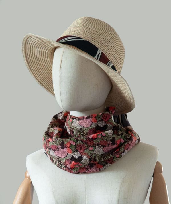 122-foulard-soie-Sakura-6 Foulard en soie motif floraux japonais