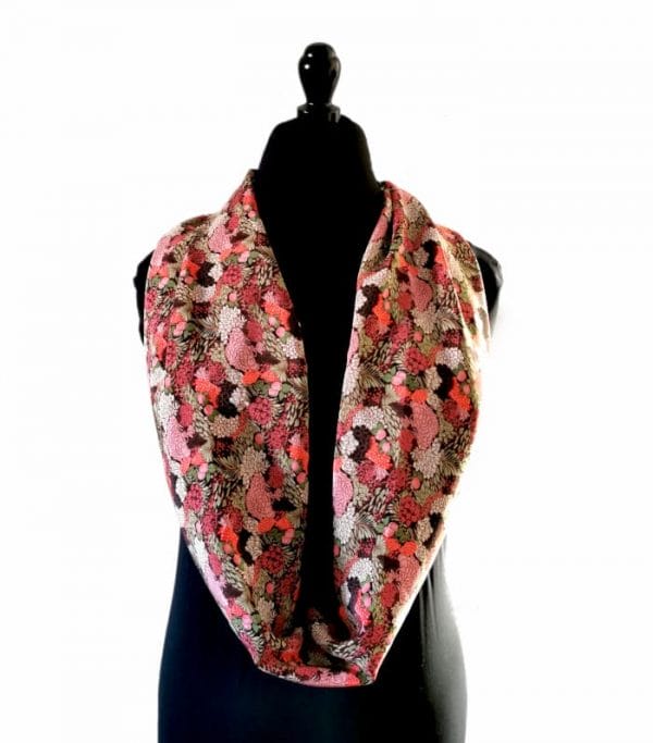 Echarpe Miss Sarah sakura ERMSHC-122 3 foulard en soie fleurs japonaises