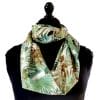 foulard en soie fougere