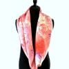 Echarpe Miss sarah d'ombres et fleurs ERMSHC-075 2 foulard soie tons roses