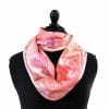 Echarpe Miss sarah d'ombres et fleurs ERMSHC-075 3 foulard soie tons roses