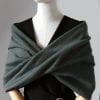 etole mariage chauffe épaules maille coton vert