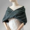 etole mariage chauffe épaules maille coton vert