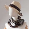 103 foulard soie ERMSHC jardin japonisant - 1 foulard en soie femme japon