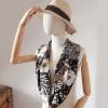 103 foulard soie ERMSHC jardin japonisant - 2 foulard en soie femme japon