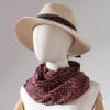 foulard soie femme rouge et noir