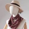 foulard soie femme rouge et noir
