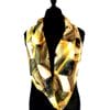 foulard en soie vert aquarelle made in France