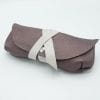 etui a lunettes souple en cuir parme