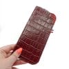 etui à lunettes Esther femme croco bordeaux etui a lunettes cuir