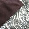 sac cabas cuir et toile feuillage violet