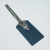 etiquette bagage en cuir