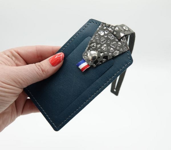etiquette bagage en cuir