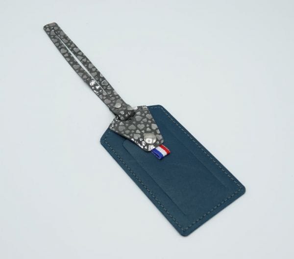 etiquette bagage en cuir