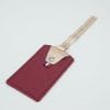 etiquette bagage framboise-rose gold etiquette bagage en cuir
