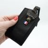 etiquette bagage en cuir