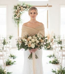 etole de mariage hiver ficelle