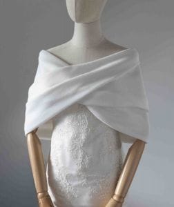 etole mariage hiver blanc cassé