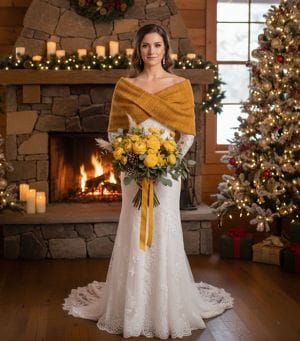 etole mariage tricot torsadé moudarde3 accessoire mariage hiver