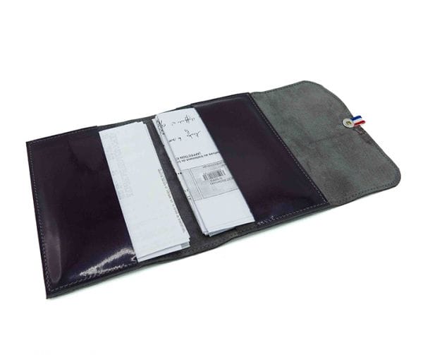 pochette ordonnance en cuir