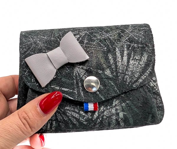 alice fantaisie gris 2 porte-monnaie femme en cuir