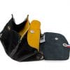 Alice noir froissé 2 porte-monnaie femme en cuir