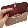 pochette porte monnaie en cuir