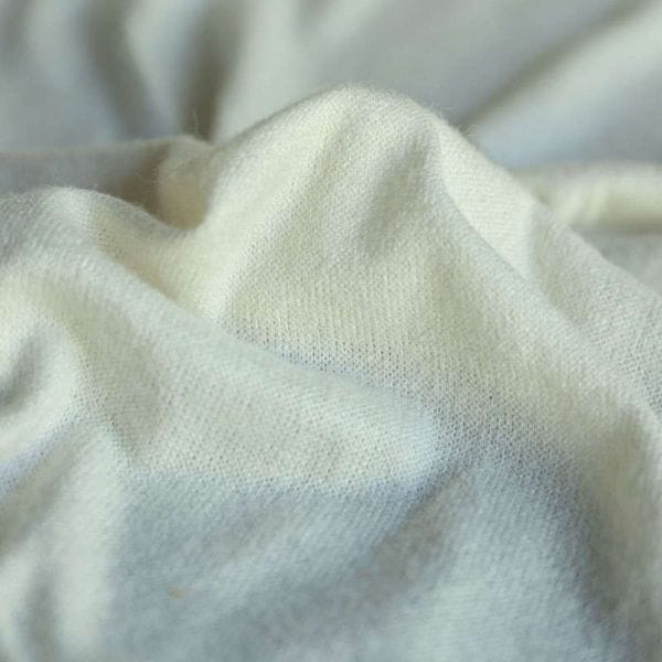 Étole mariée hiver luxe – Chauffe épaules en maille mohair & viscose ivoire