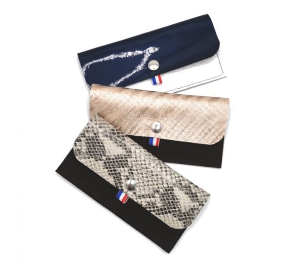 pochette porte monnaie en cuir