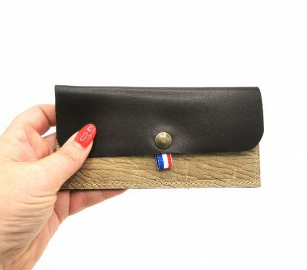 pochette porte monnaie en cuir